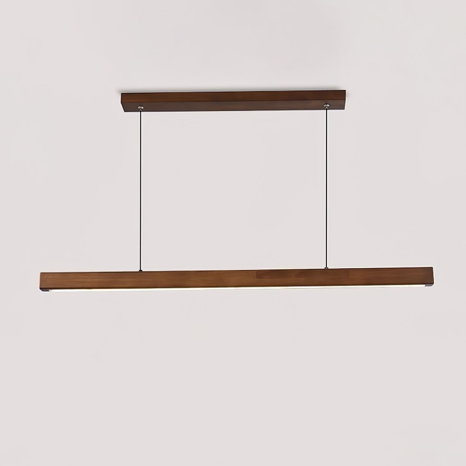 Elowen Suspension linéaire minimaliste en bois