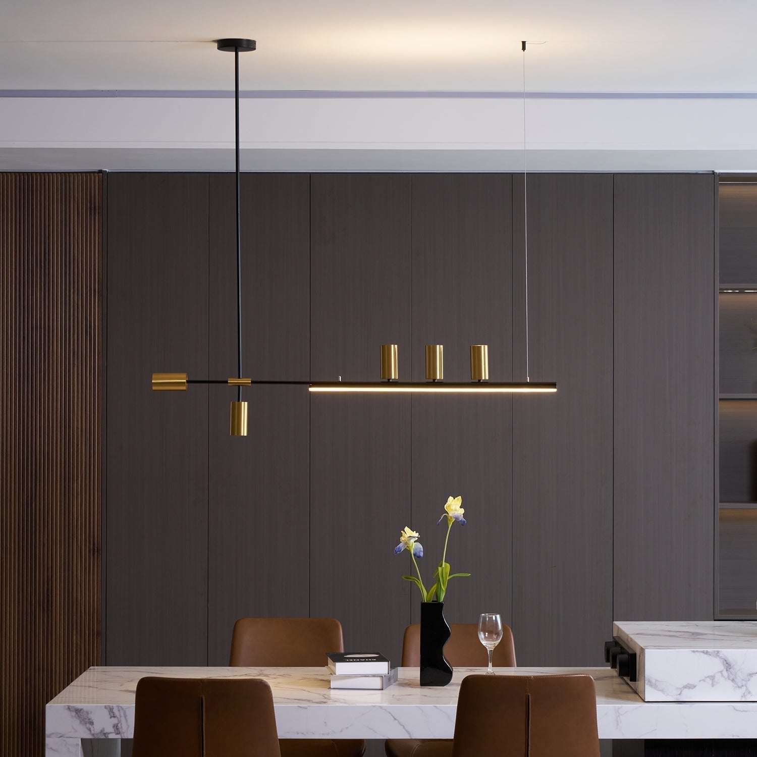 Emirel Suspension Linéaire Métal Minimaliste