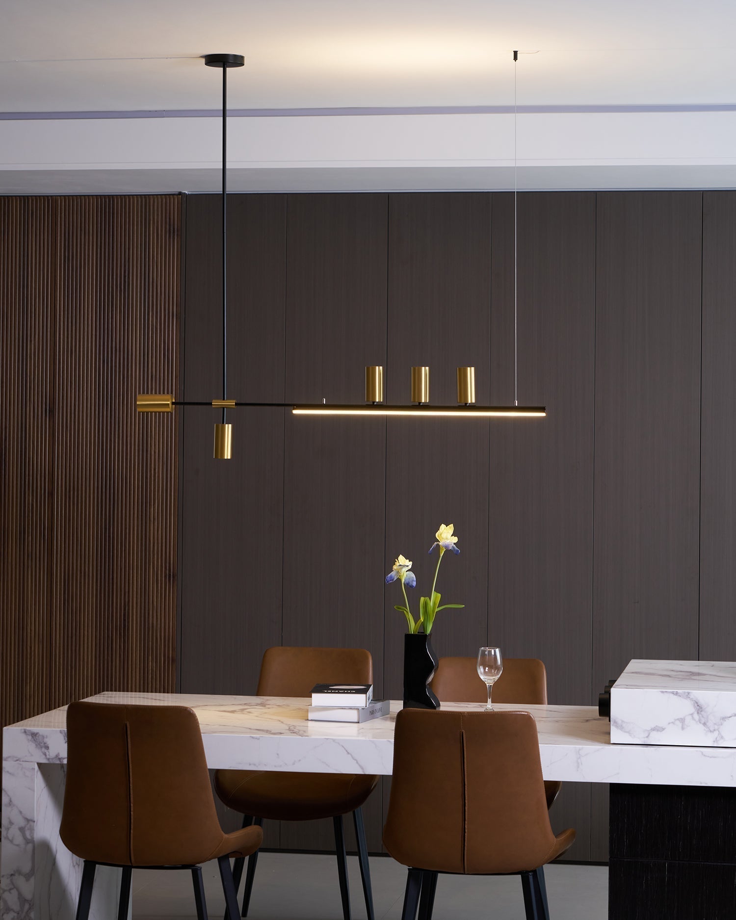 Emirel Suspension Linéaire Métal Minimaliste