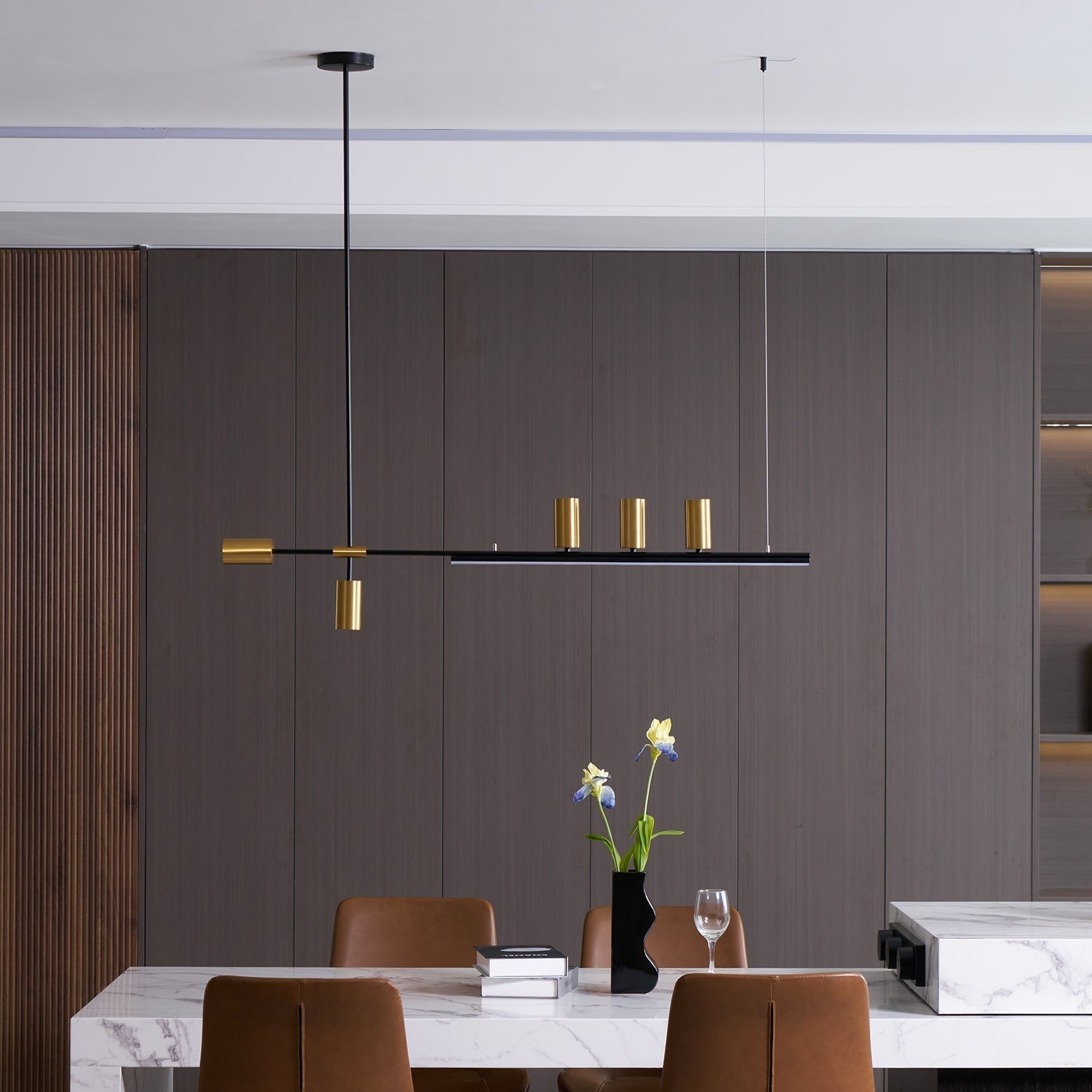 Emirel Suspension Linéaire Métal Minimaliste