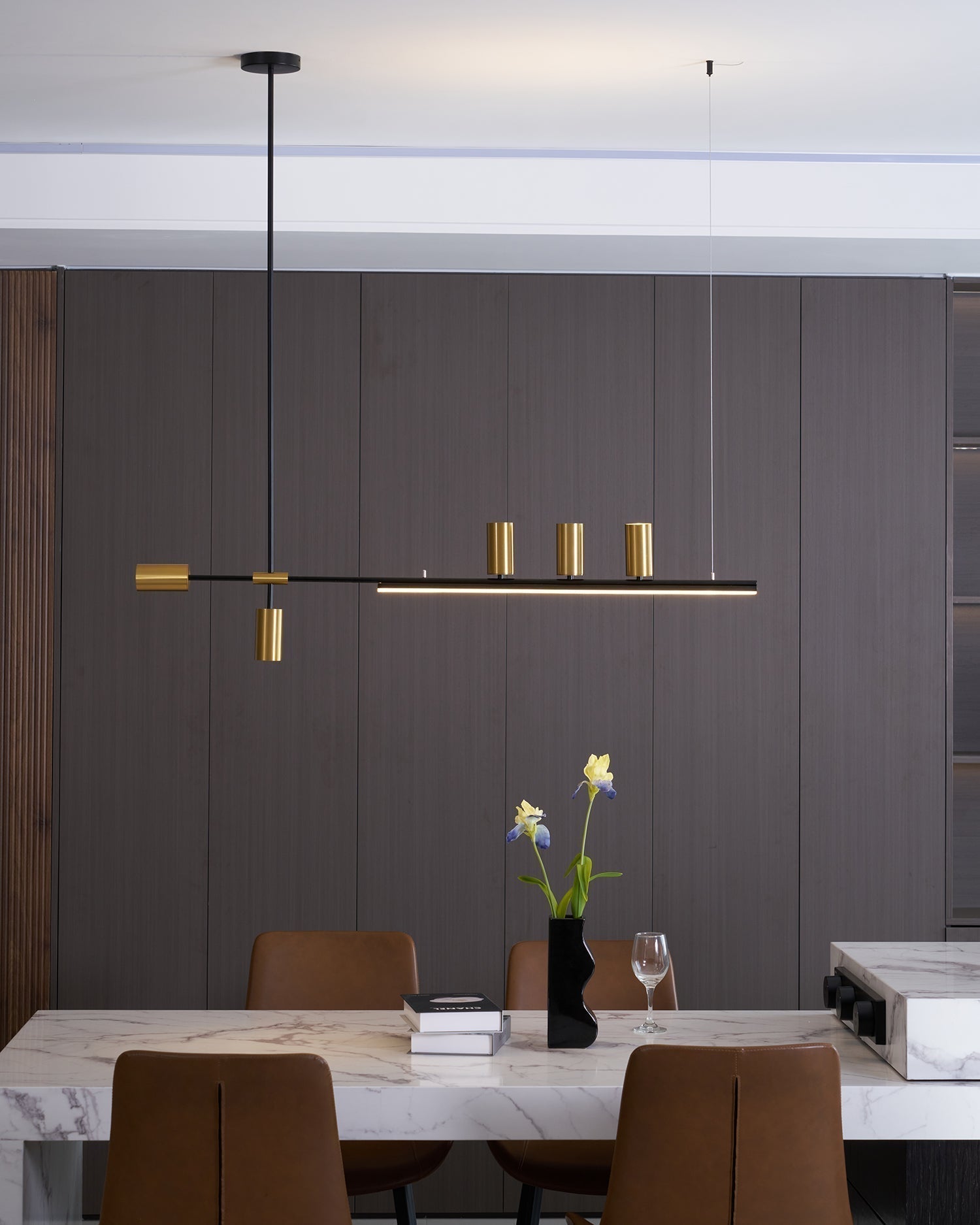 Emirel Suspension Linéaire Métal Minimaliste