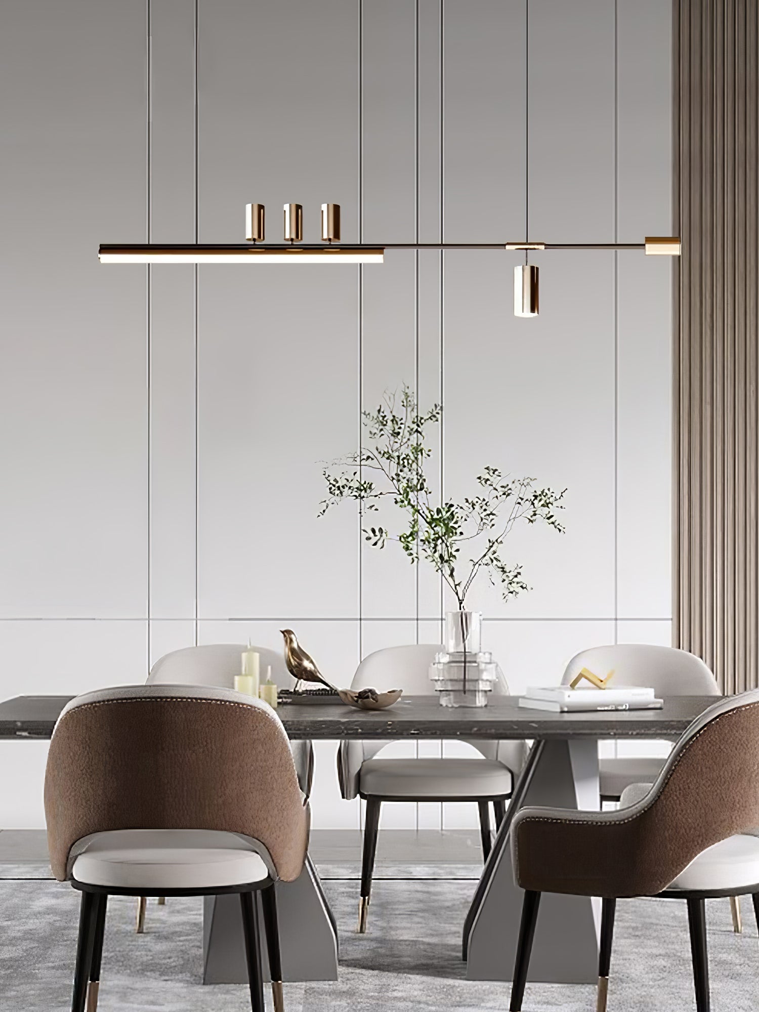 Emirel Suspension Linéaire Métal Minimaliste