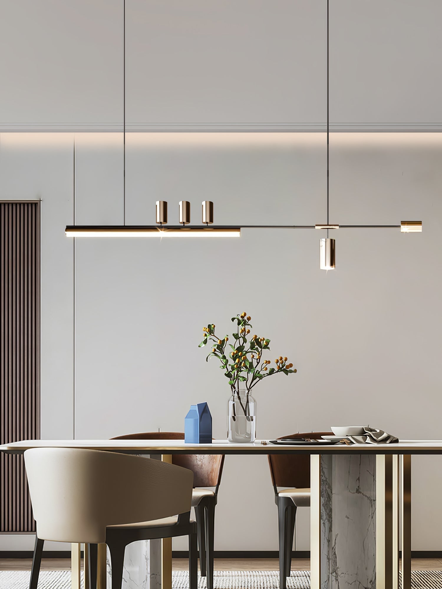 Emirel Suspension Linéaire Métal Minimaliste