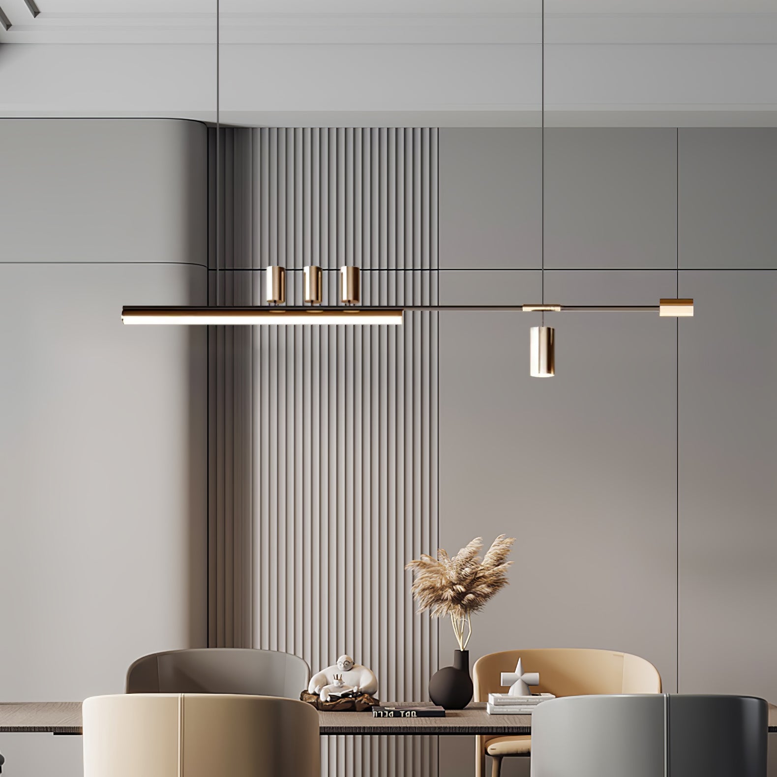 Emirel Suspension Linéaire Métal Minimaliste