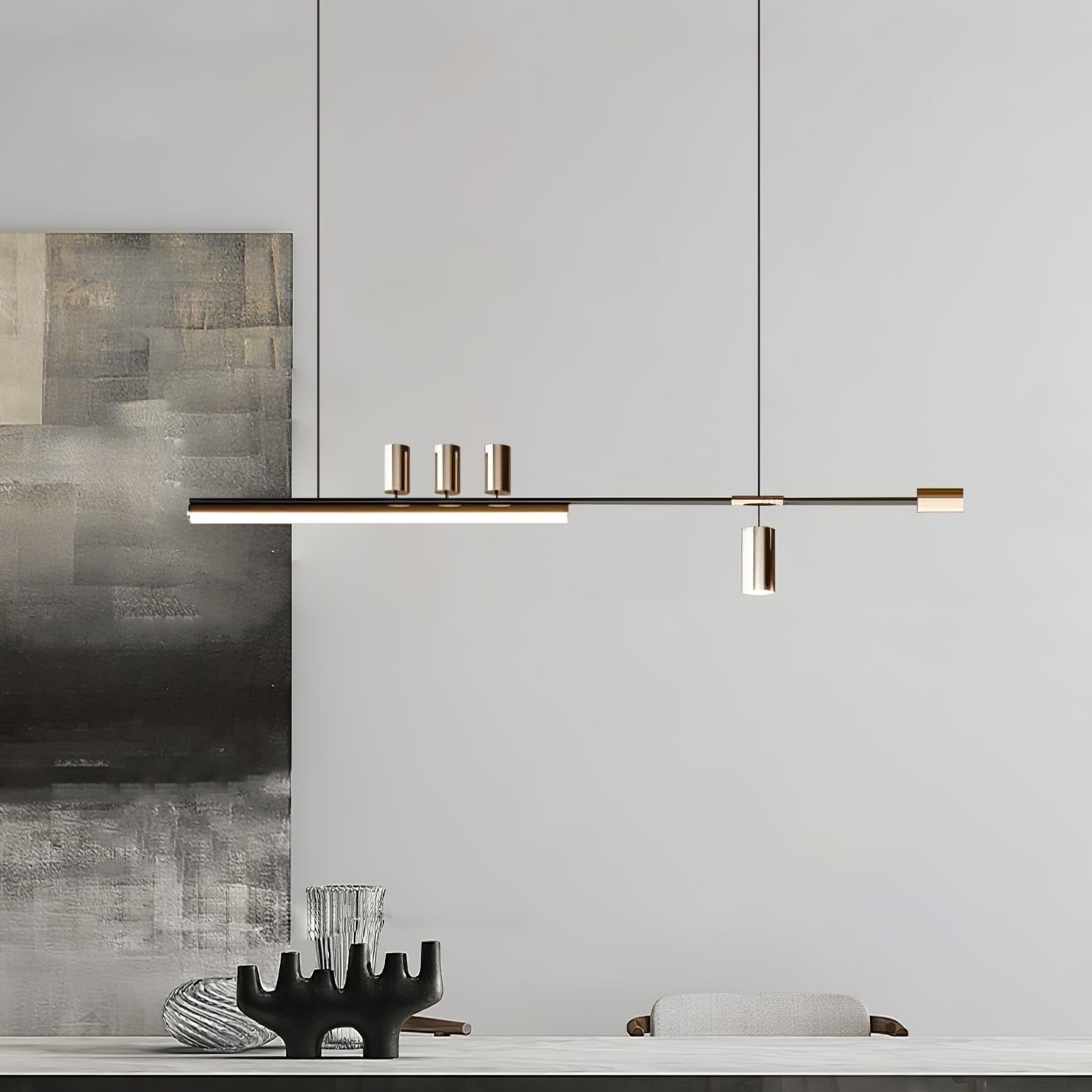 Emirel Suspension Linéaire Métal Minimaliste