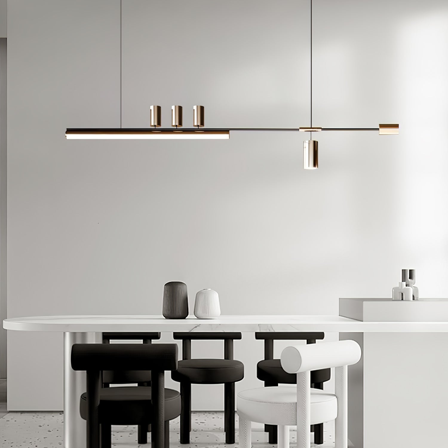 Emirel Suspension Linéaire Métal Minimaliste