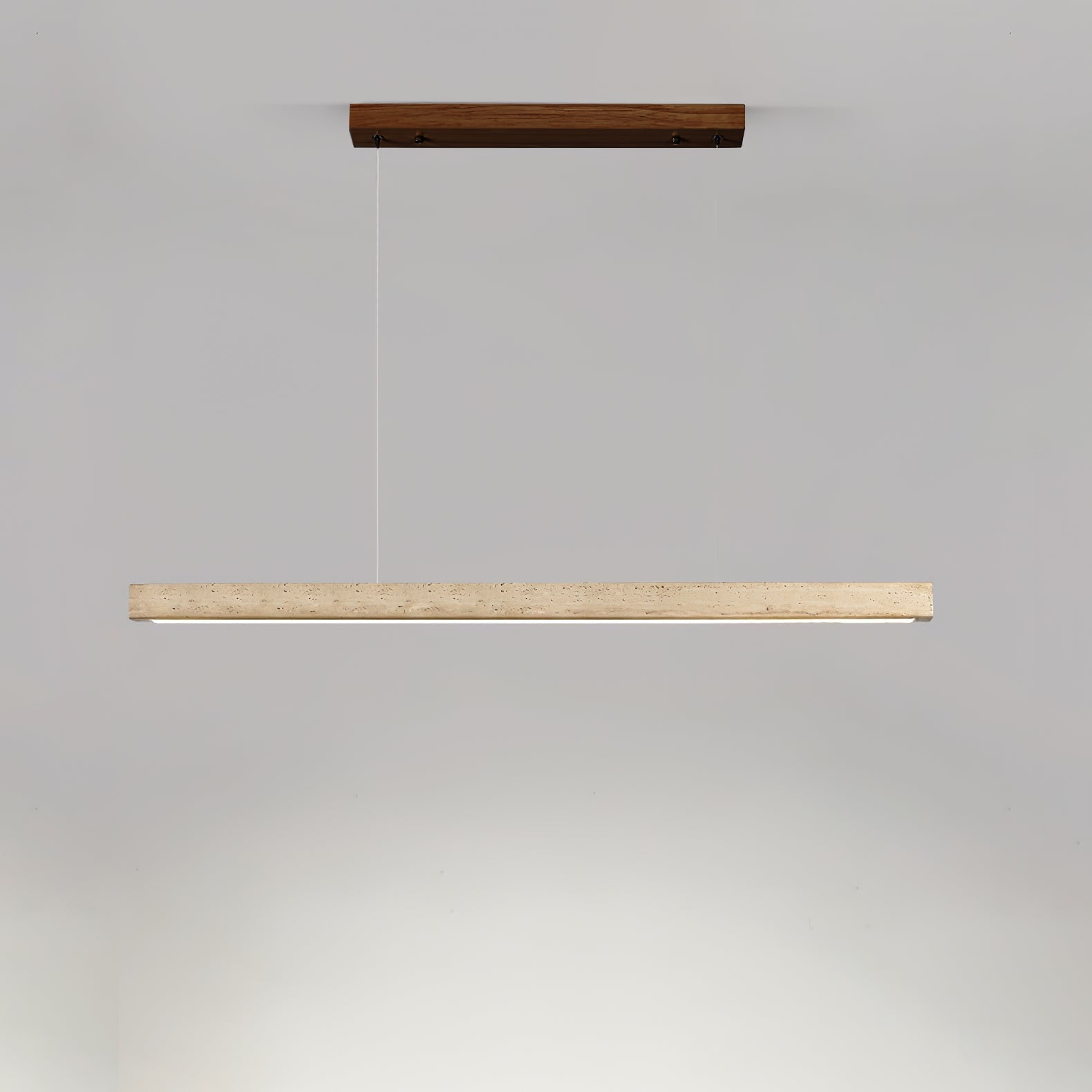 Imiror Minimaliste Travertin Linéaire Pendentif
