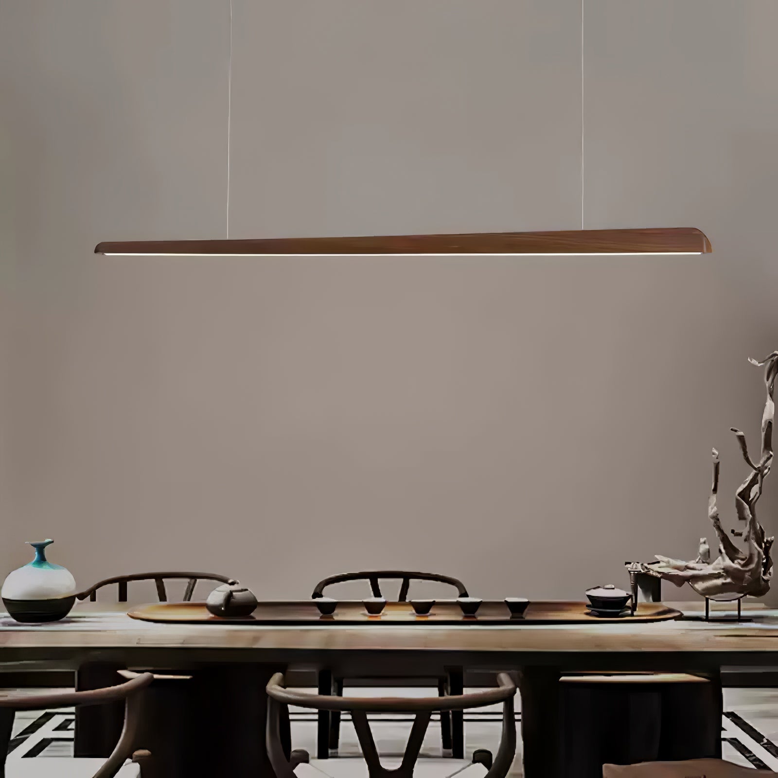 Iveris Suspension Bois Minimaliste