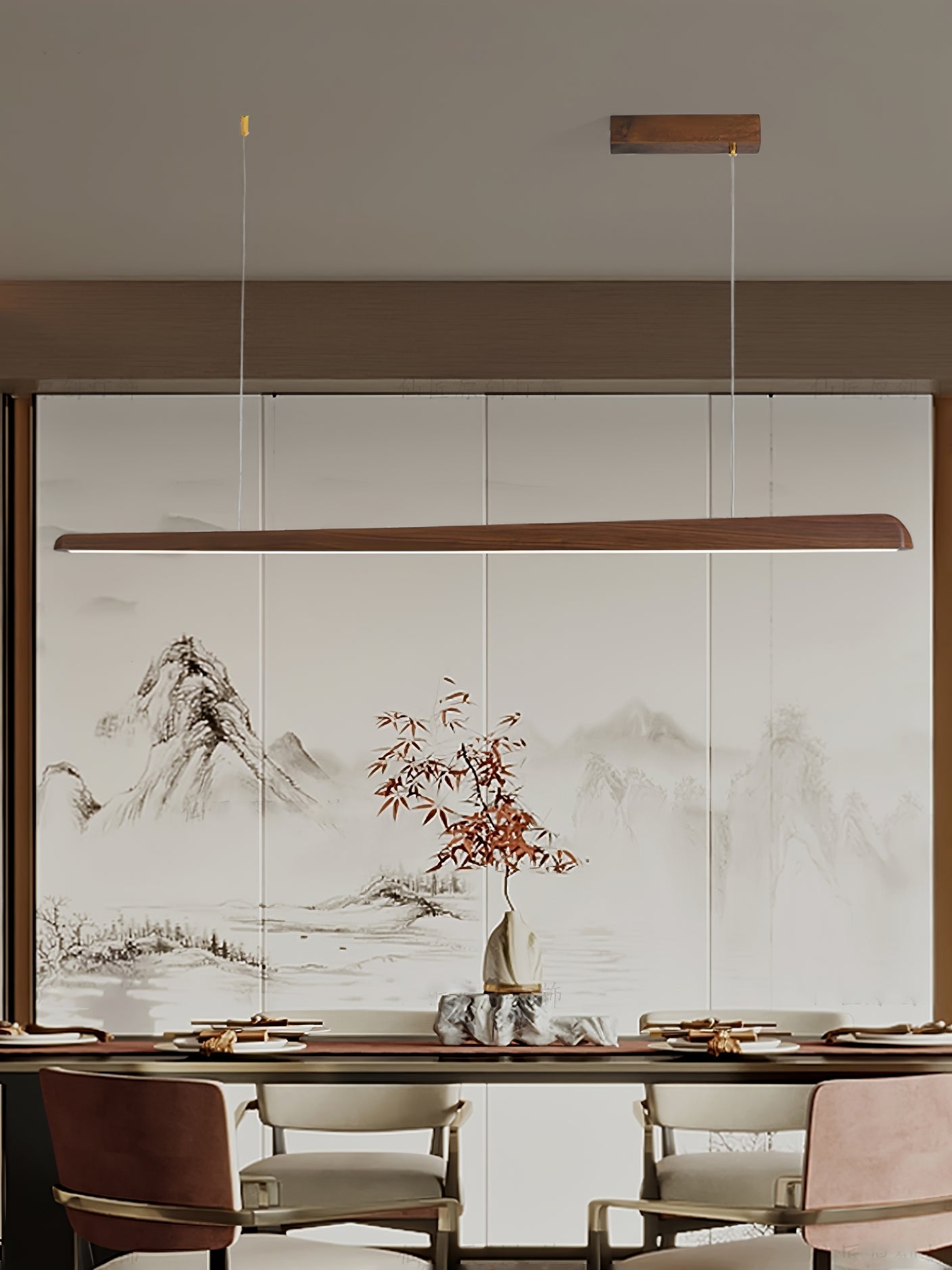 Iveris Suspension Bois Minimaliste
