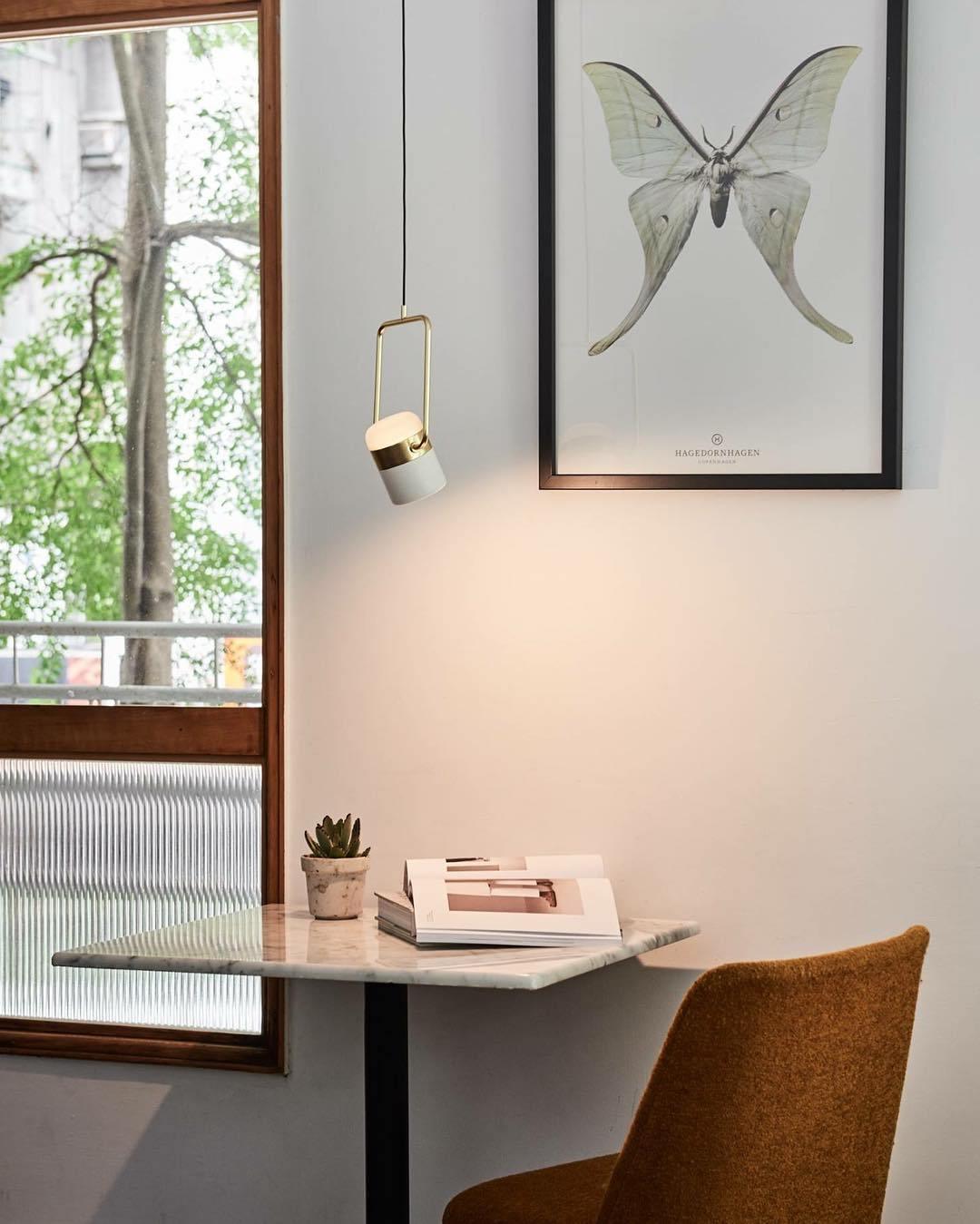 Solara Suspension Ajustable en Verre avec Laiton