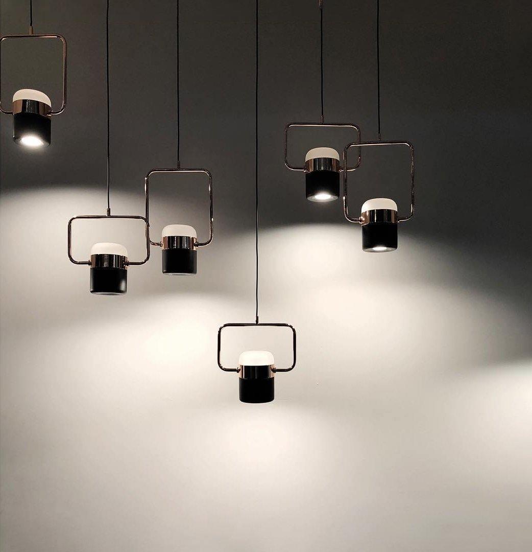 Solara Suspension Ajustable en Verre avec Laiton