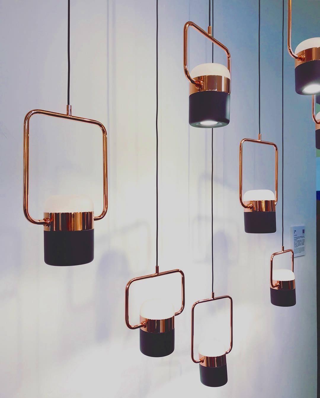 Solara Suspension Ajustable en Verre avec Laiton
