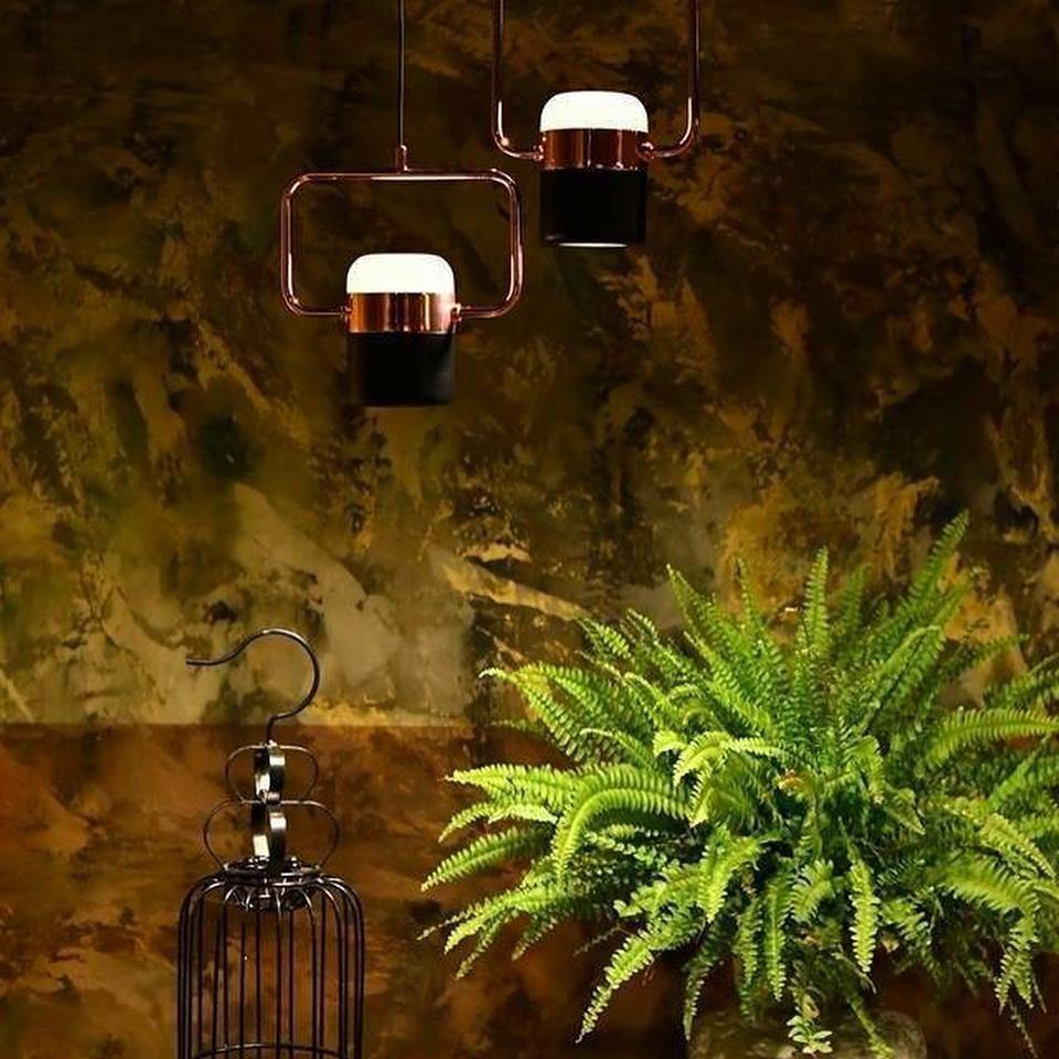Solara Suspension Ajustable en Verre avec Laiton