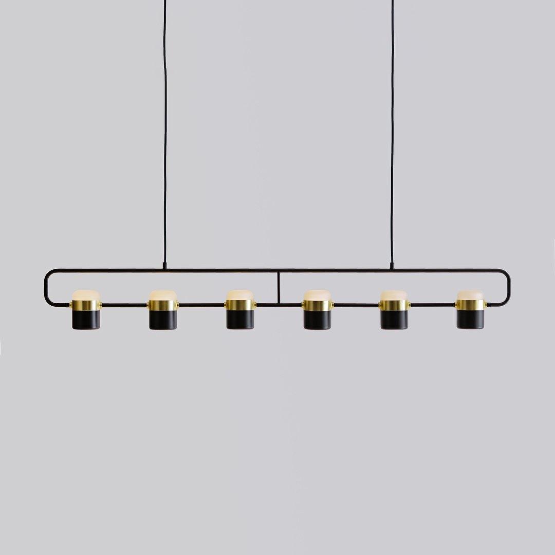 Solara Suspension Ajustable en Verre avec Laiton
