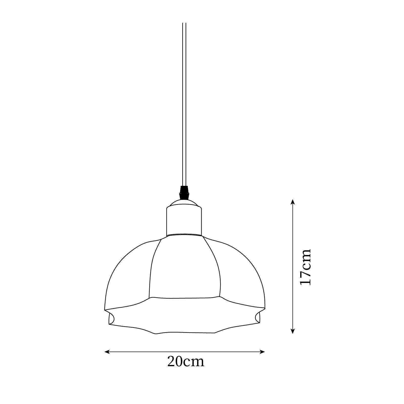 Livex Suspension en Acrylique en Forme de Corne