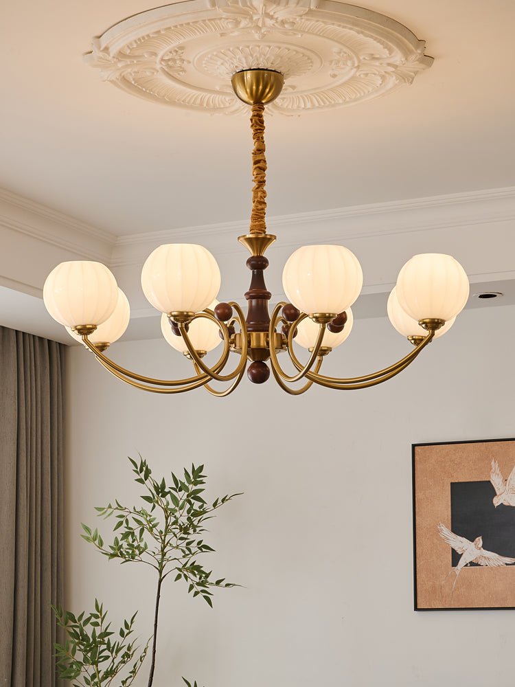 Omirara Lustre en Bois Vintage