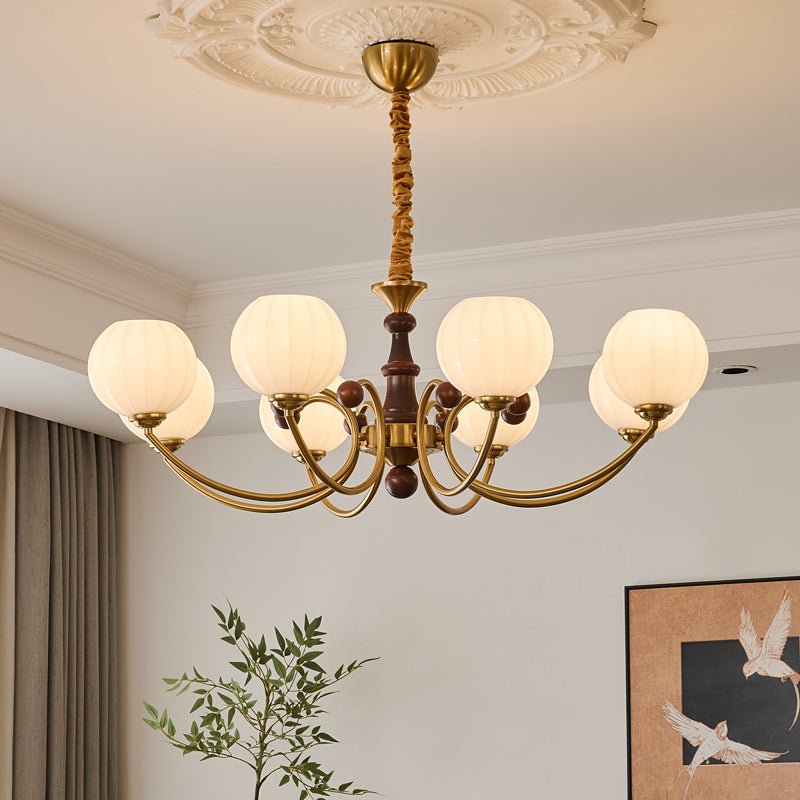 Omirara Lustre en Bois Vintage