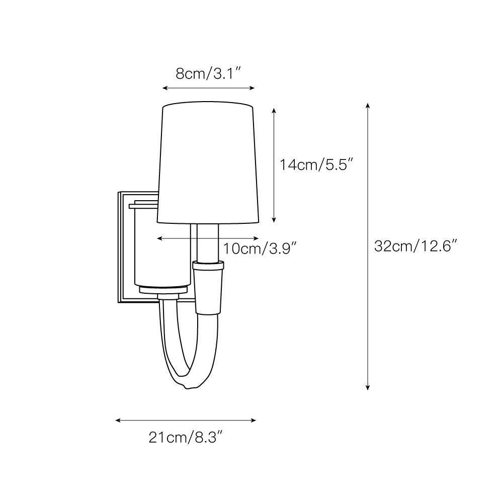 Etalarae Applique Murale Moderne et Minimaliste en Tissu Cristal