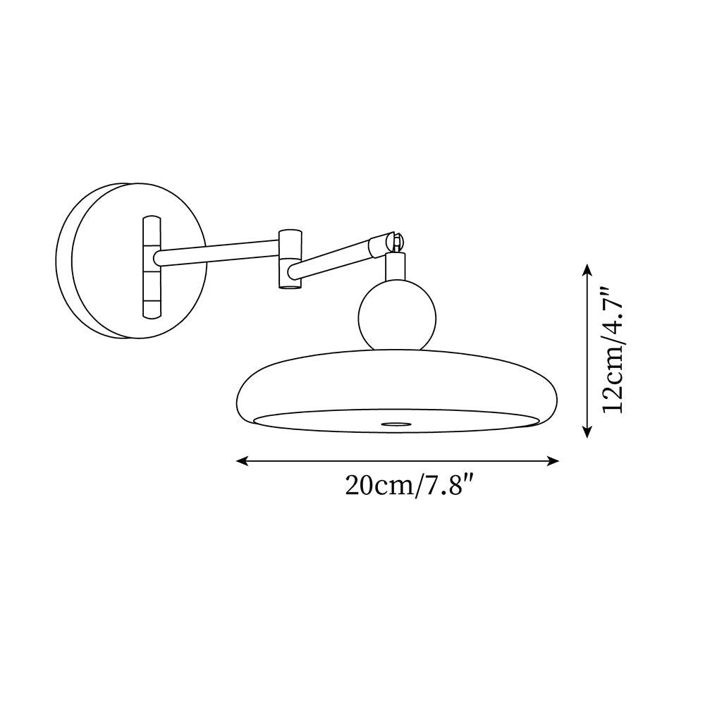 Ovelle Lustra Applique Murale Bras Pivotant