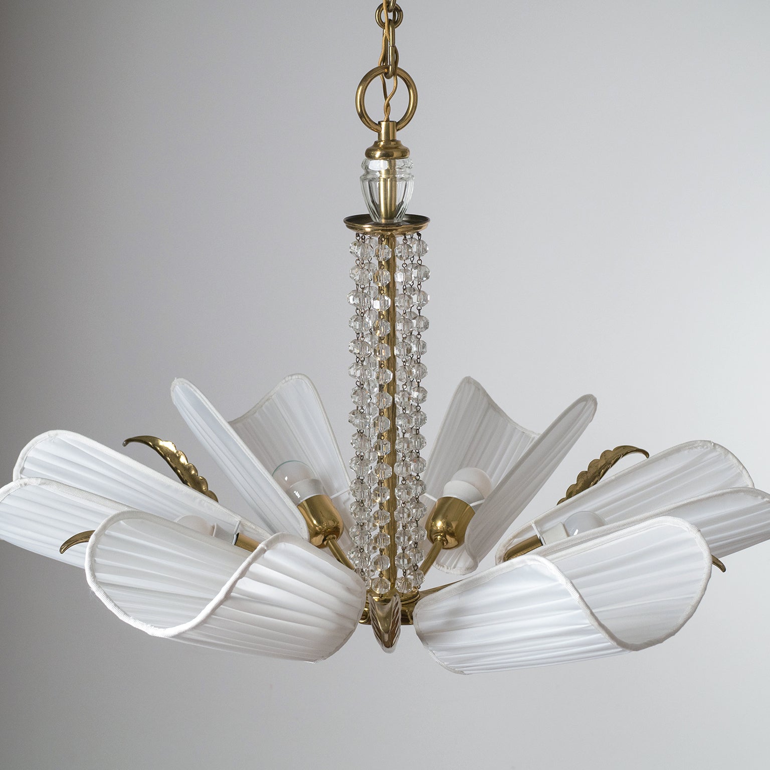 Arsole Lustre en Cristal et Tissu à Créativité Individuelle