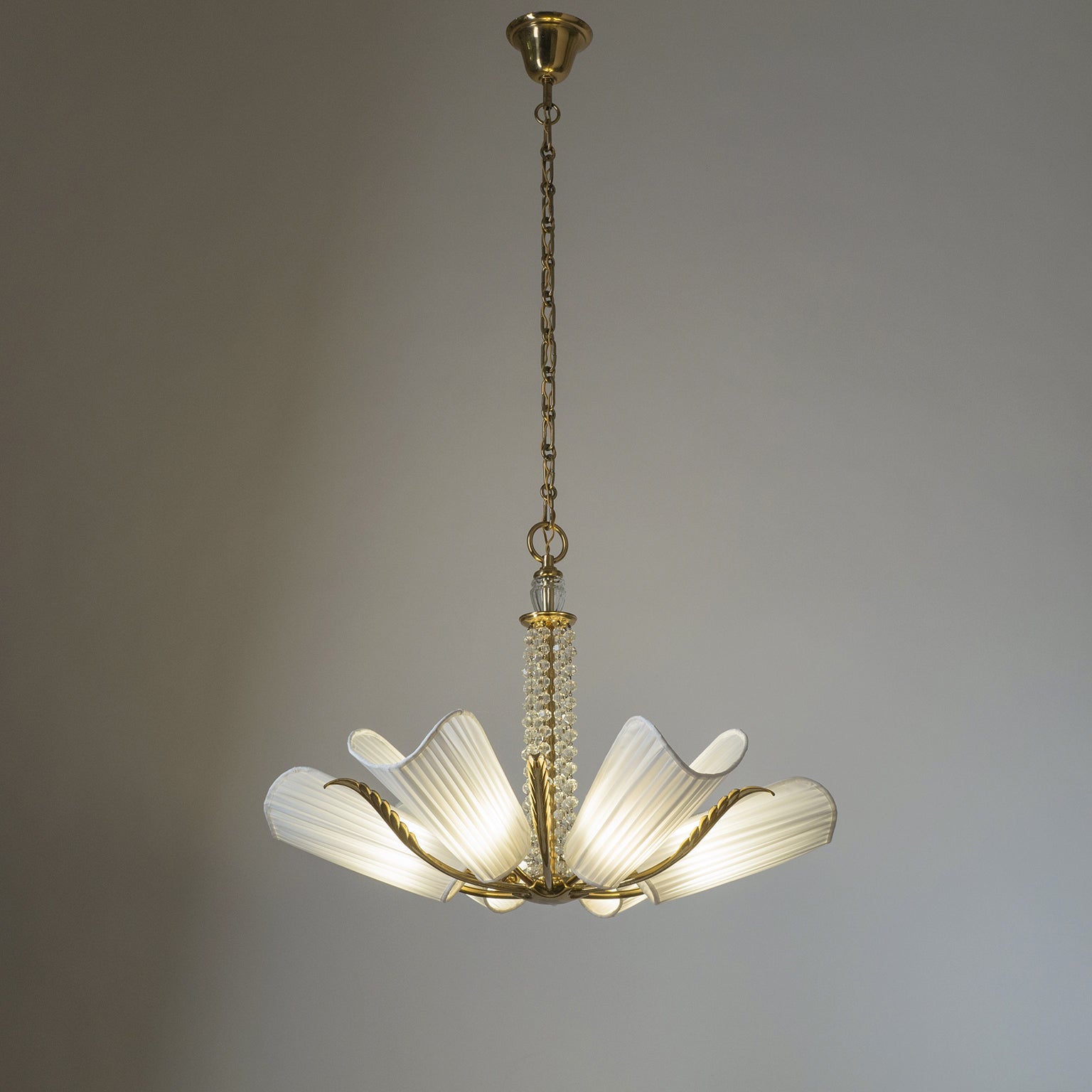 Arsole Lustre en Cristal et Tissu à Créativité Individuelle