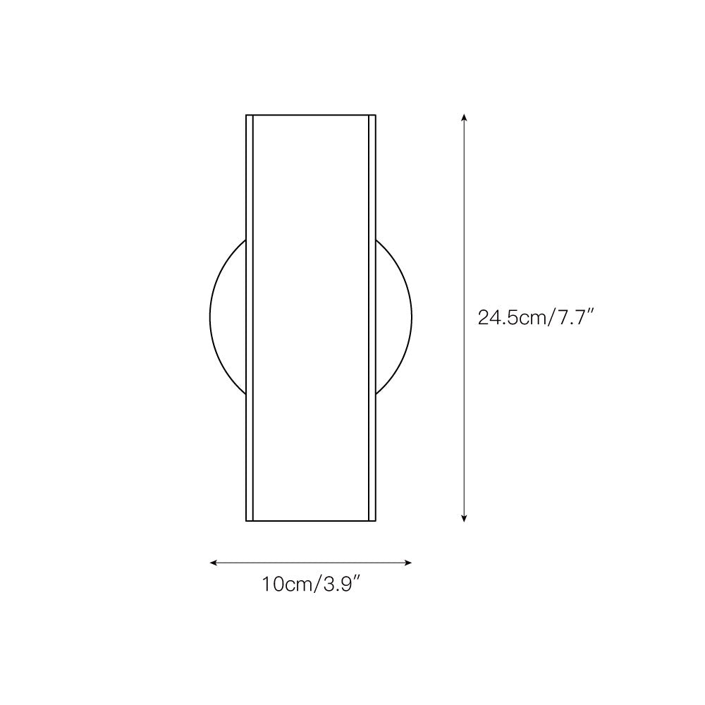 Ivsileth Applique Murale Moderne Minimaliste en Métal et Plastique