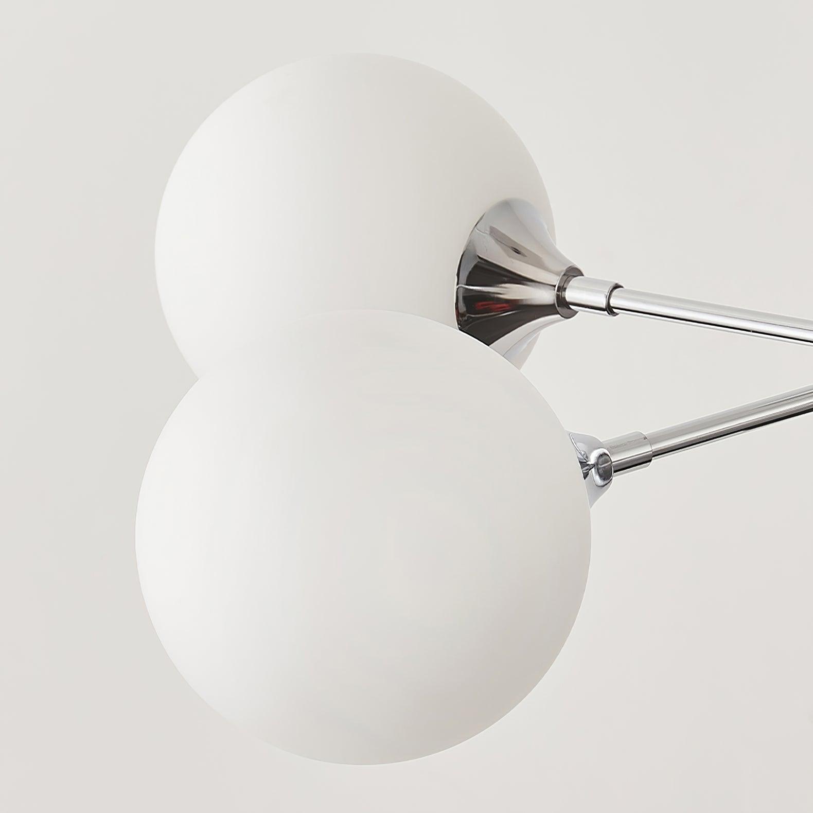 Lustra Lustre Globe en Verre Chromé