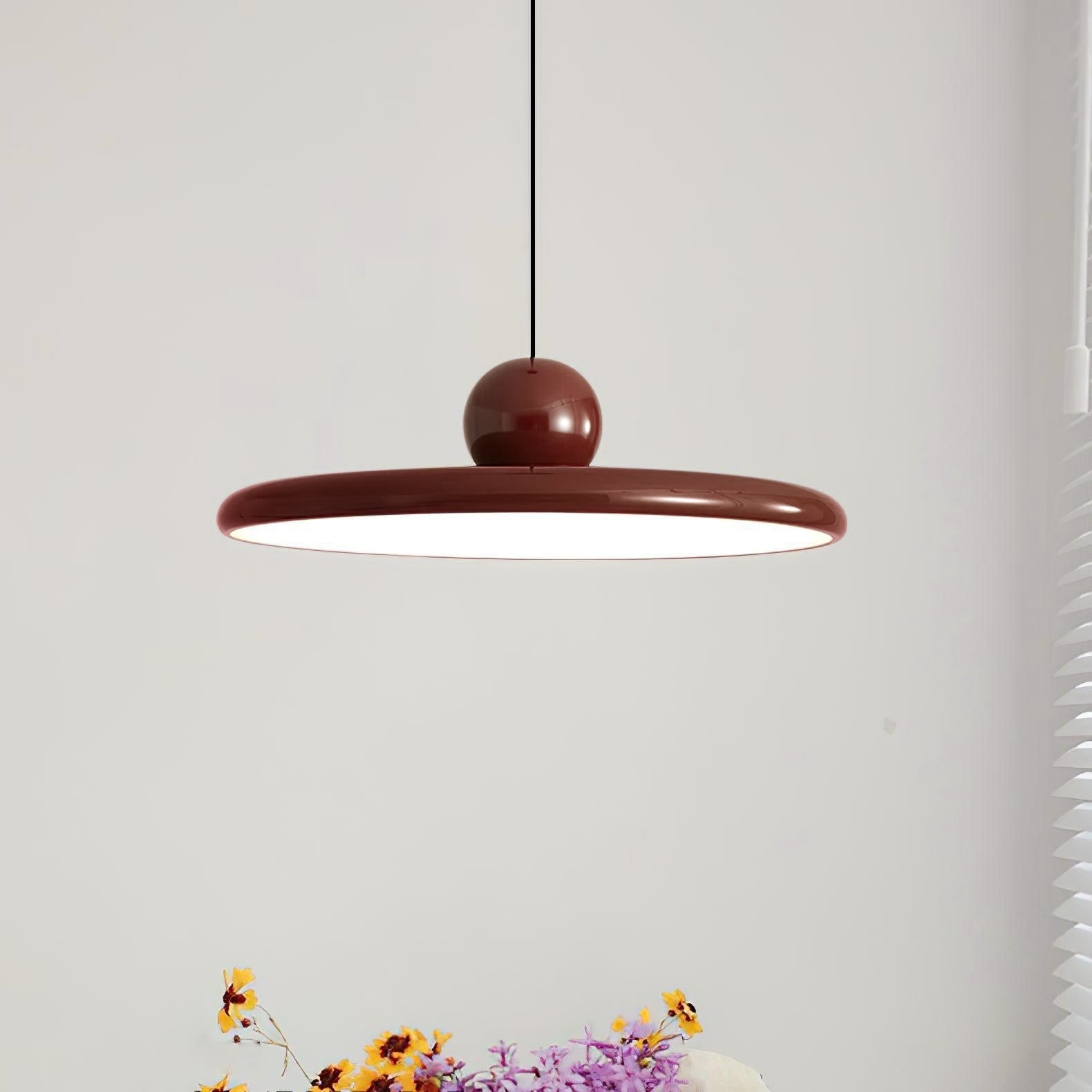 Lustra Suspension Swag Verte et Rouge