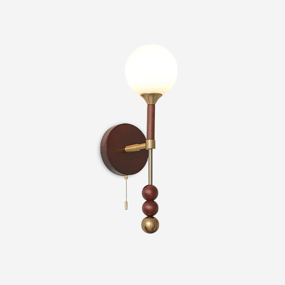 Dream Applique Murale Vintage Verre Bois Noyer