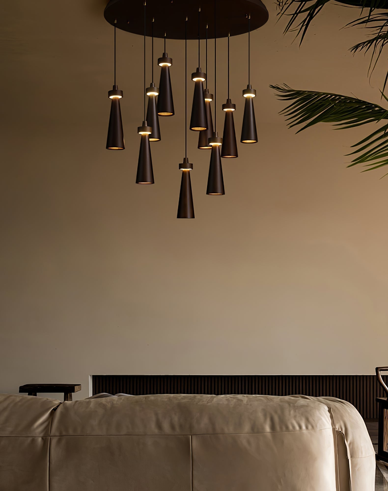 Taper Suspension en Bois Minimaliste