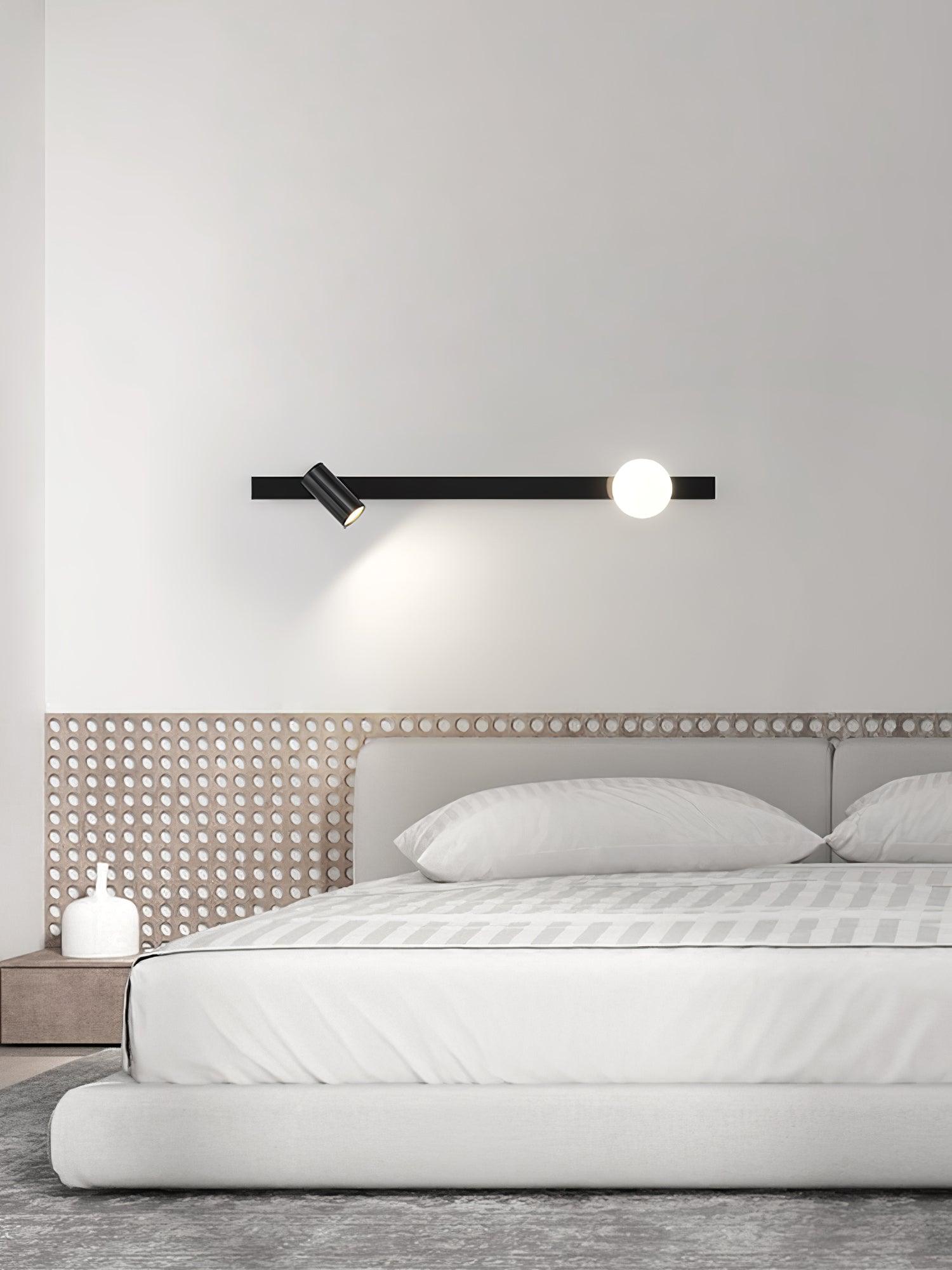 Elarise Lampe Murale en Laiton et Verre Minimaliste