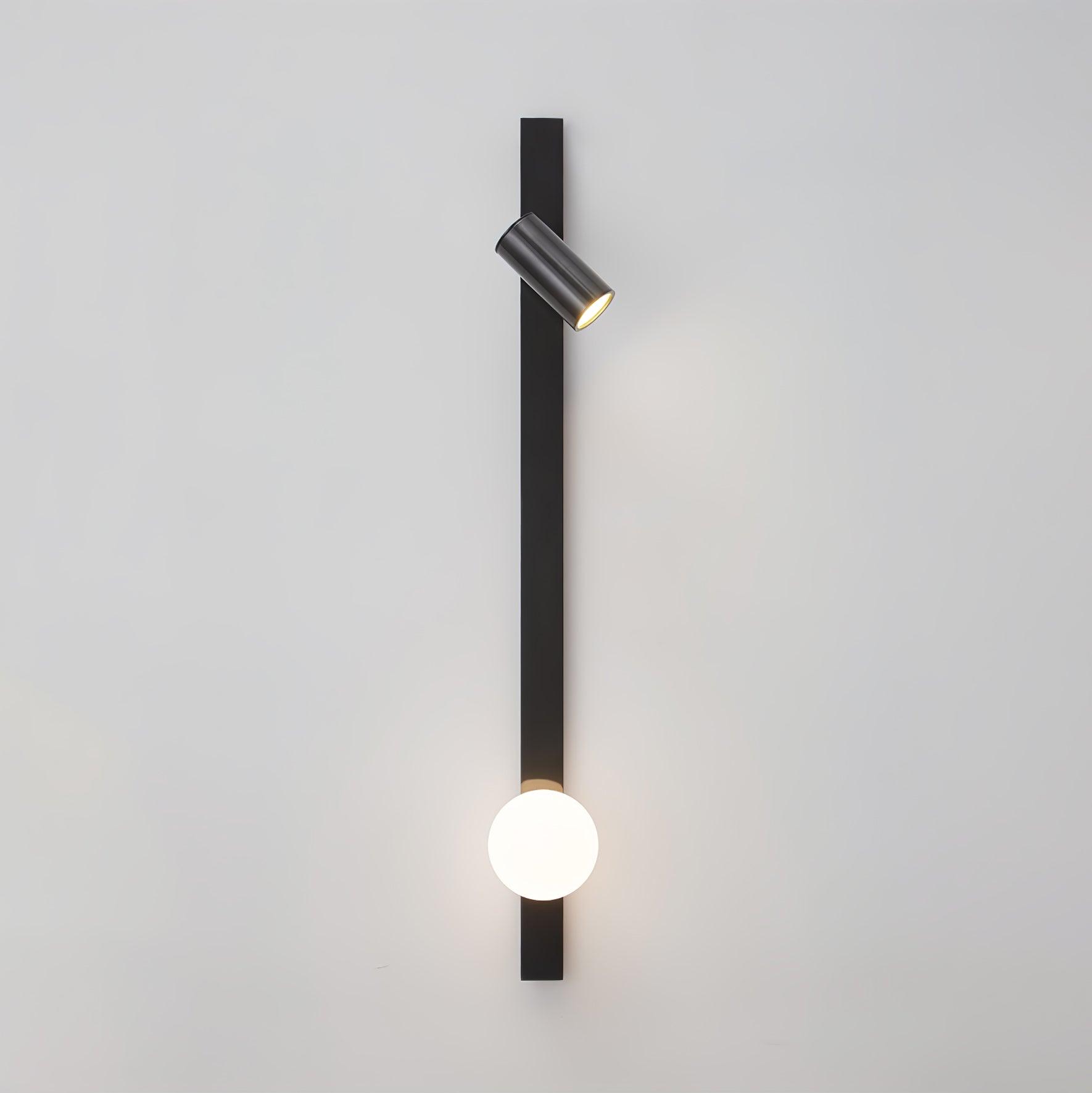 Elarise Lampe Murale en Laiton et Verre Minimaliste