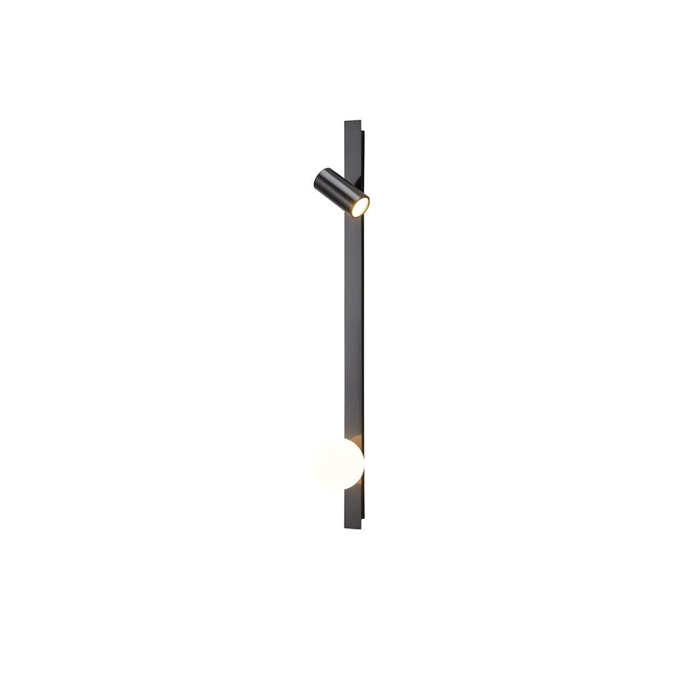 Elarise Lampe Murale en Laiton et Verre Minimaliste