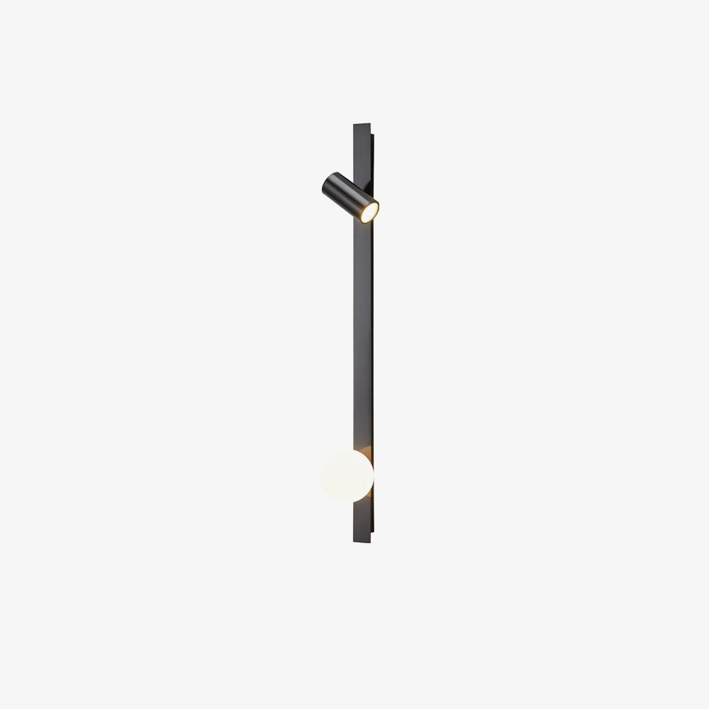 Evlaeiel Long Arm Plug-in Brass Glass Wall Light