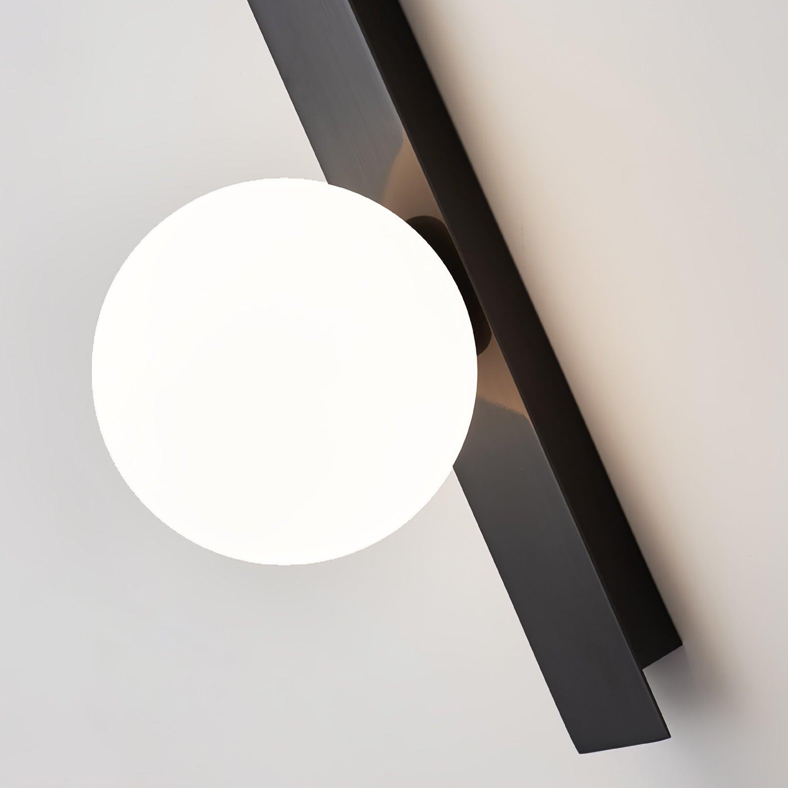 Elarise Lampe Murale en Laiton et Verre Minimaliste