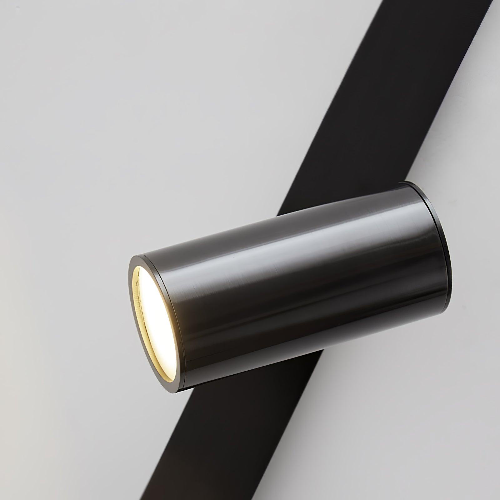 Evlaeiel Long Arm Plug-in Brass Glass Wall Light