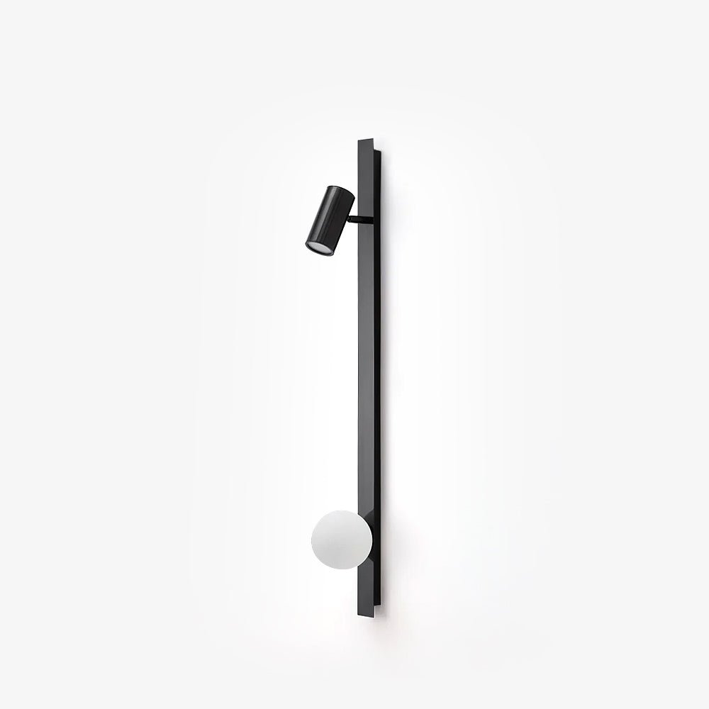 Elarise Lampe Murale en Laiton et Verre Minimaliste