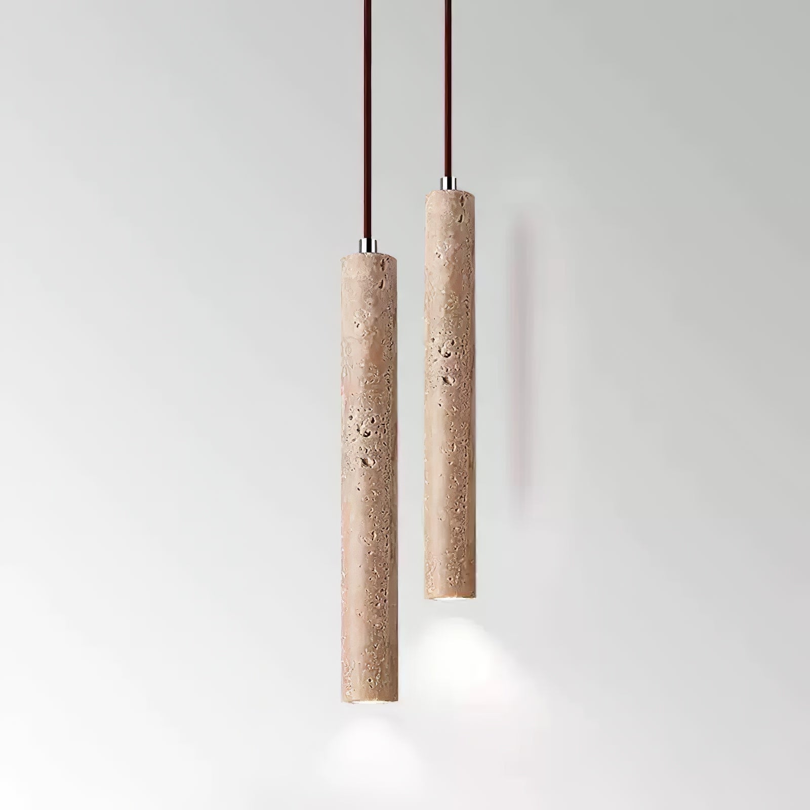 Olvynarae Suspension Cylindrique en Travertin