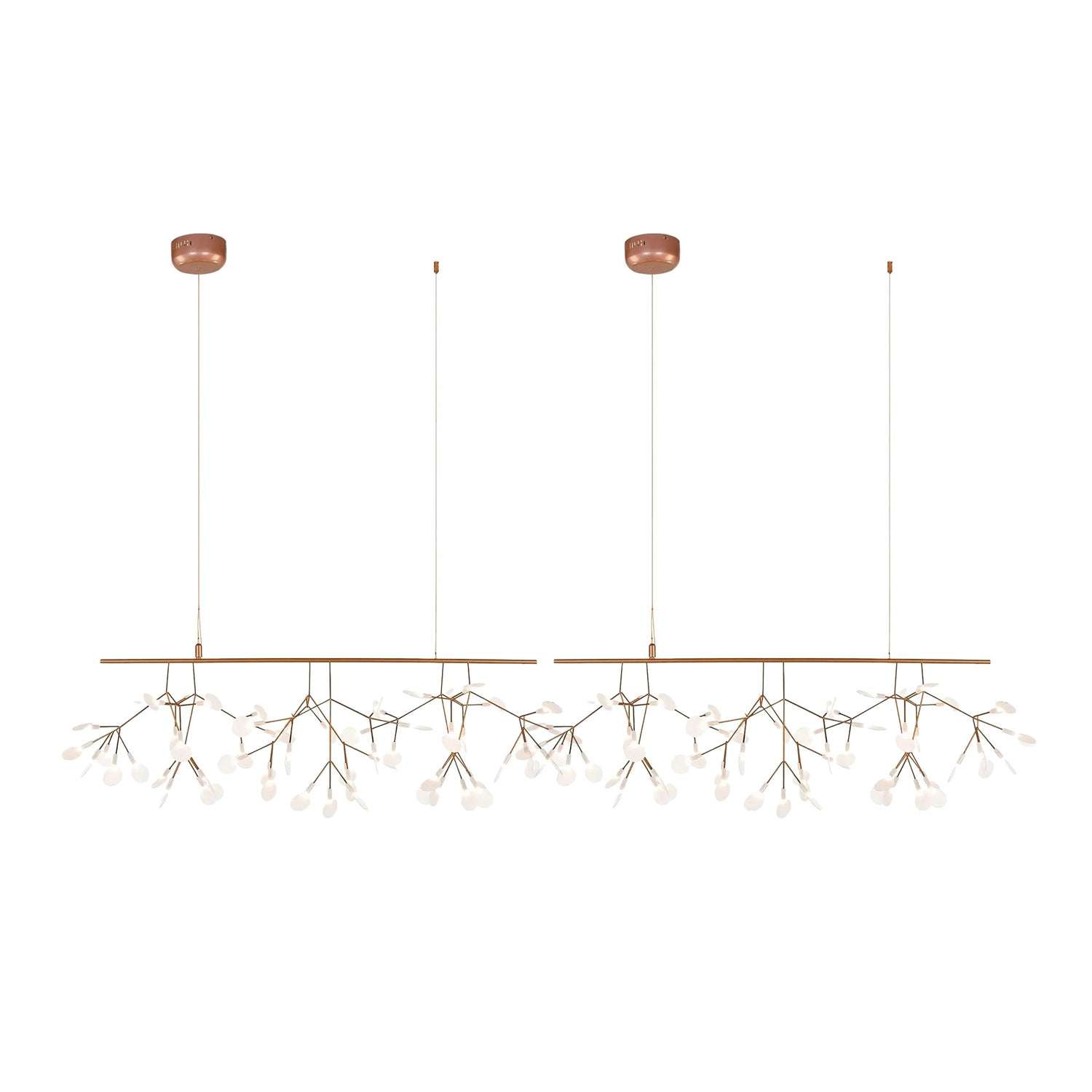 Lustra Lustre LED À Branches Longues Et Linéaires Artistiques