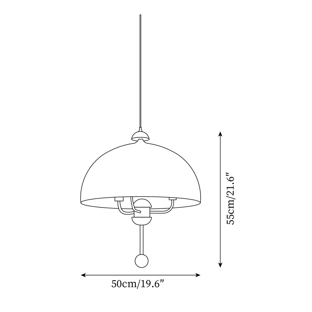 Lonzo Suspension Tissu Dôme