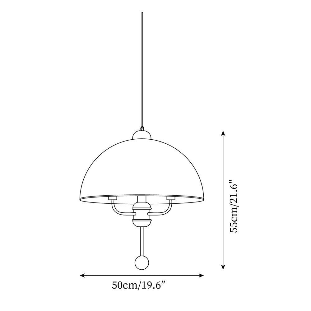 Lonzo Suspension Tissu Dôme