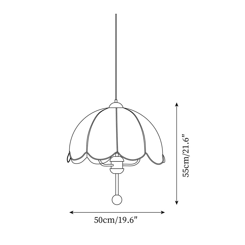 Lonzo Suspension Tissu Dôme