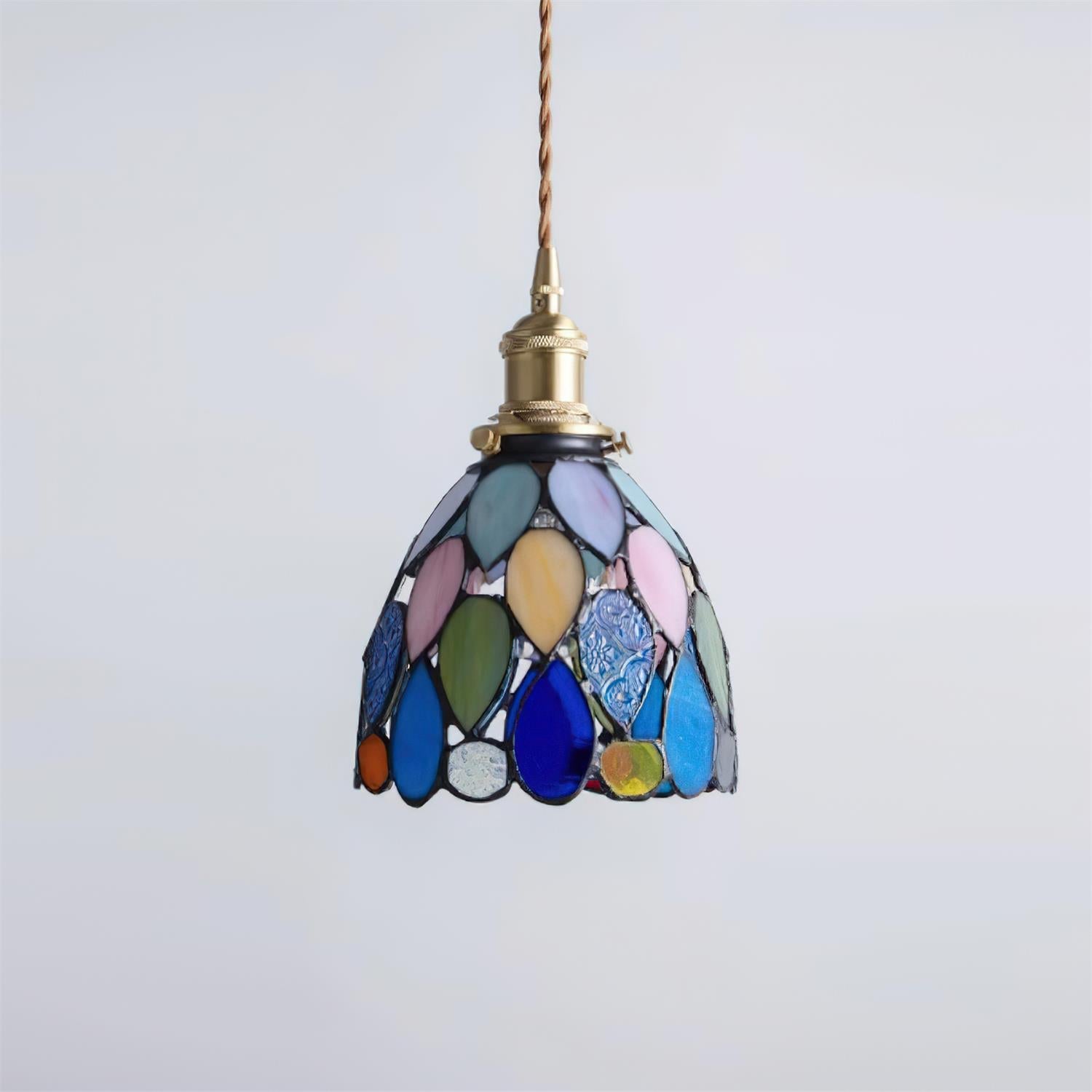 Tiffany Suspension en Verre Effet Mosaïque