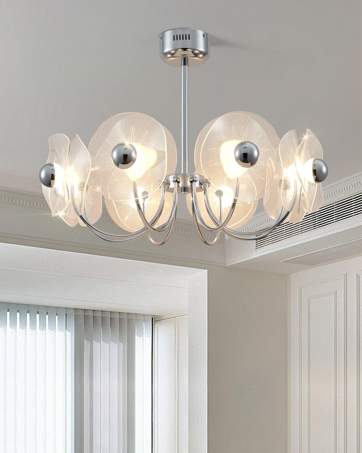 Lotus Lustre Courbe Pétale Bras Moderne Salon