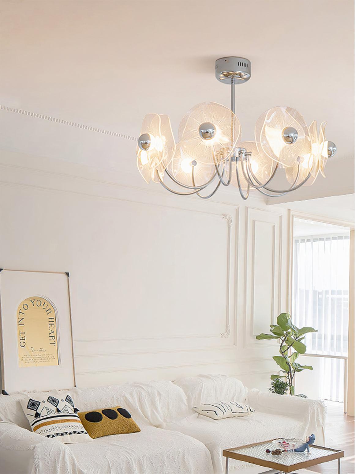 Lotus Lustre Courbe Pétale Bras Moderne Salon