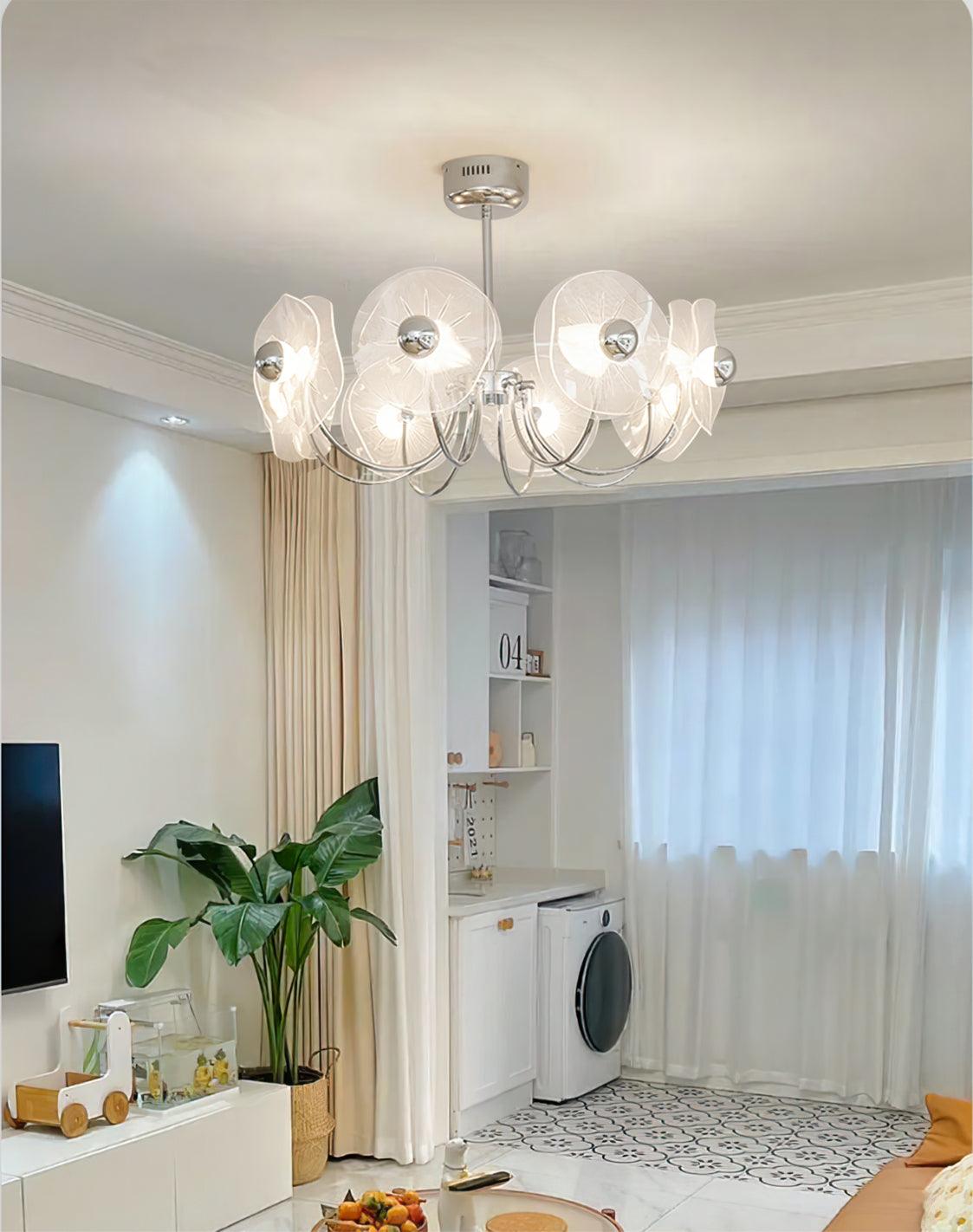 Lotus Lustre Courbe Pétale Bras Moderne Salon