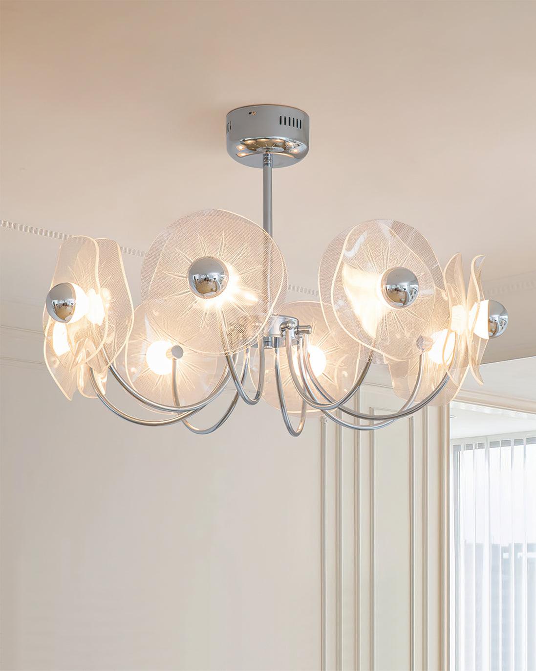 Lotus Lustre Courbe Pétale Bras Moderne Salon