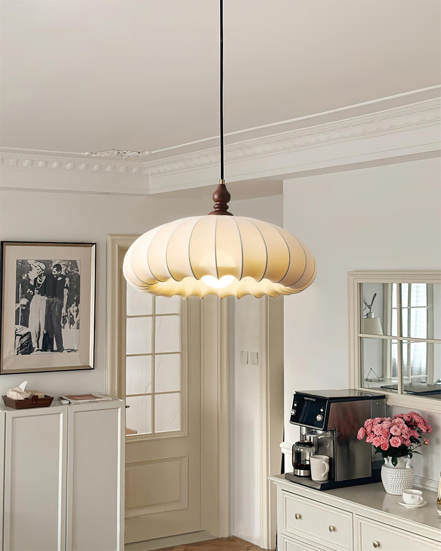 Lotus Suspension en Tissu Beige