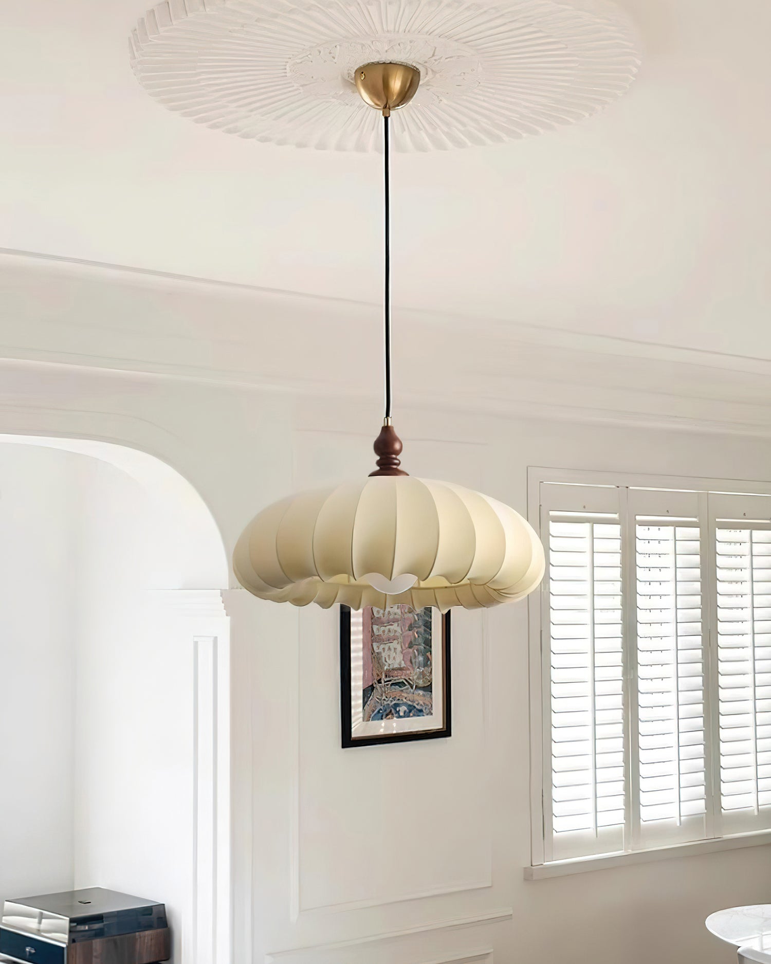 Lotus Suspension en Tissu Beige
