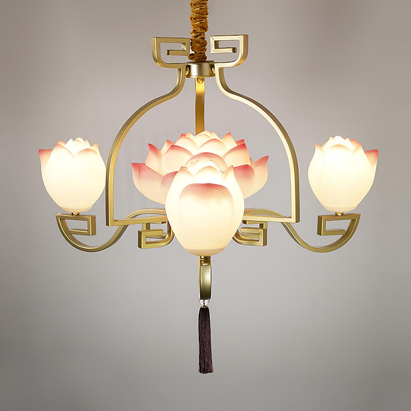 Lotus Lustre oriental en résine